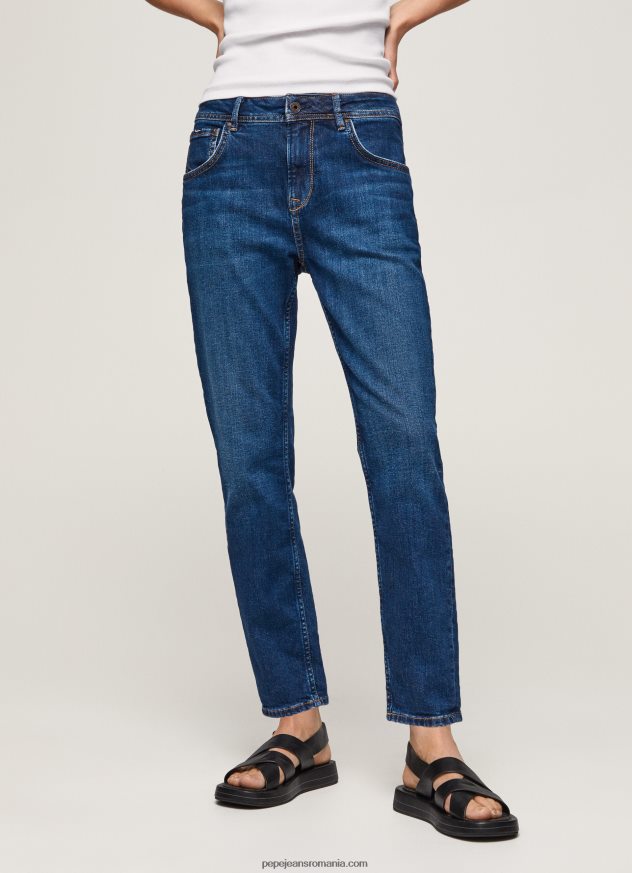 blugi violet mom carot fit cu talie înaltă femei Pepe Jeans denim 6Z0R4681