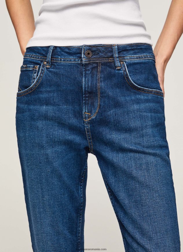 blugi violet mom carot fit cu talie înaltă femei Pepe Jeans denim 6Z0R4681