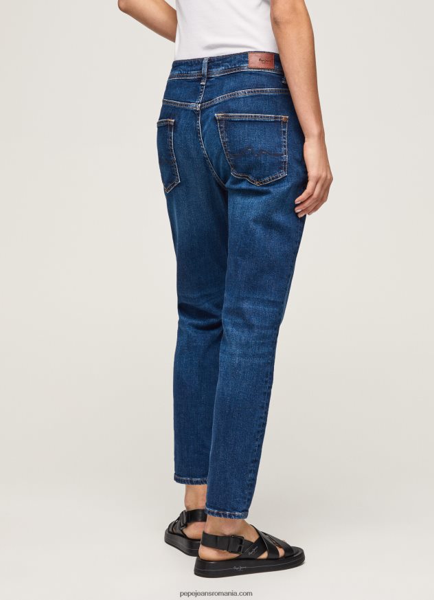 blugi violet mom carot fit cu talie înaltă femei Pepe Jeans denim 6Z0R4681