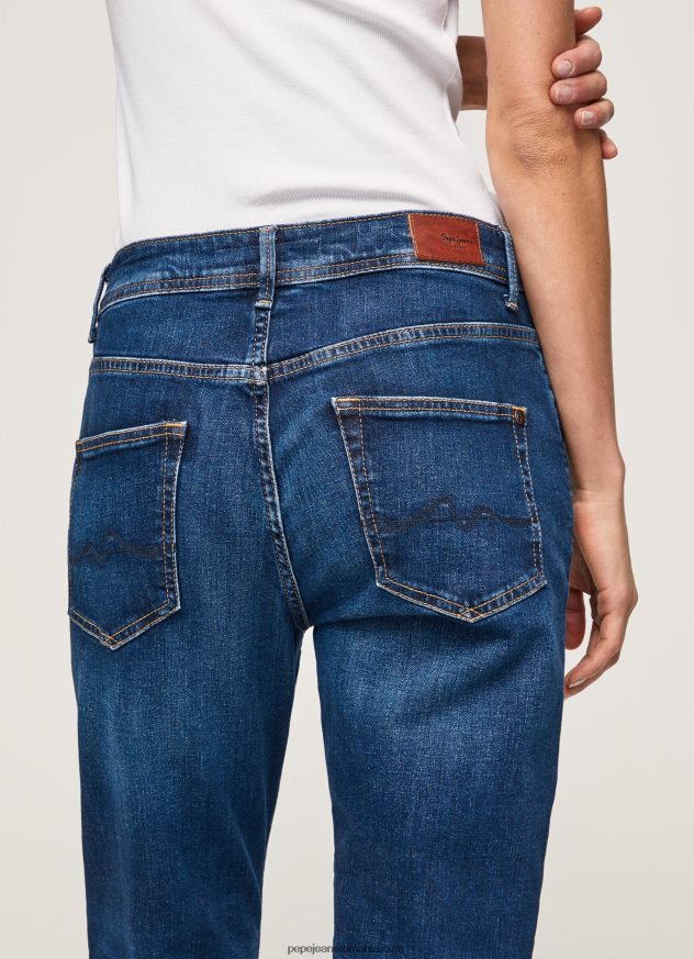 blugi violet mom carot fit cu talie înaltă femei Pepe Jeans denim 6Z0R4681