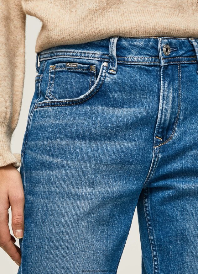 blugi violet mom carot fit cu talie înaltă femei Pepe Jeans denim 6Z0R4682