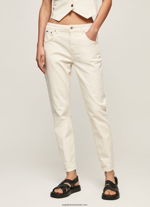 blugi violet mom carot fit cu talie înaltă femei Pepe Jeans denim 6Z0R4693