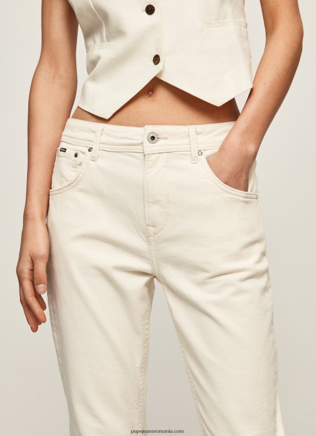 blugi violet mom carot fit cu talie înaltă femei Pepe Jeans denim 6Z0R4693