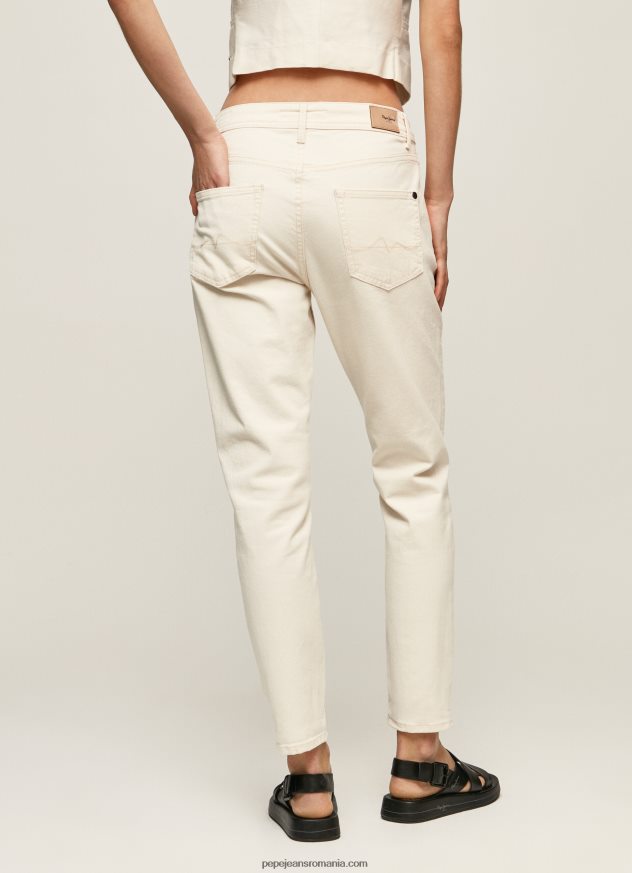 blugi violet mom carot fit cu talie înaltă femei Pepe Jeans denim 6Z0R4693