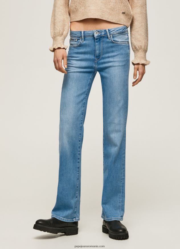 blugi aubrey slim fit cu talie medie femei Pepe Jeans denim 6Z0R4669