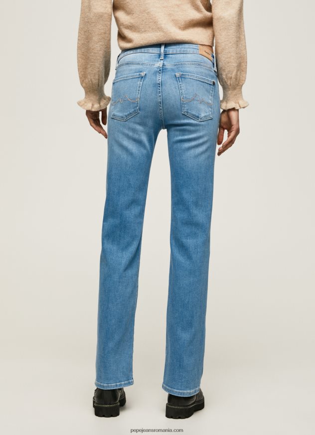 blugi aubrey slim fit cu talie medie femei Pepe Jeans denim 6Z0R4669