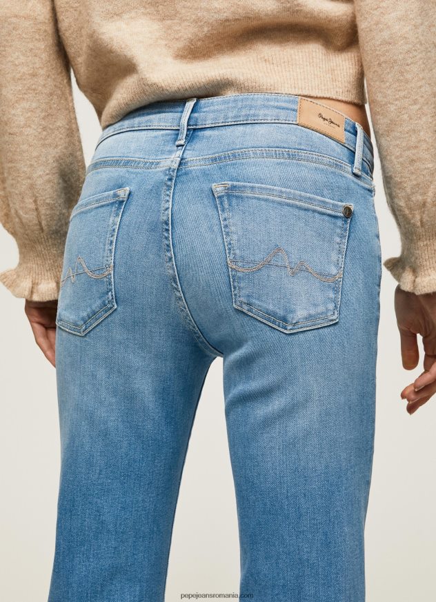 blugi aubrey slim fit cu talie medie femei Pepe Jeans denim 6Z0R4669