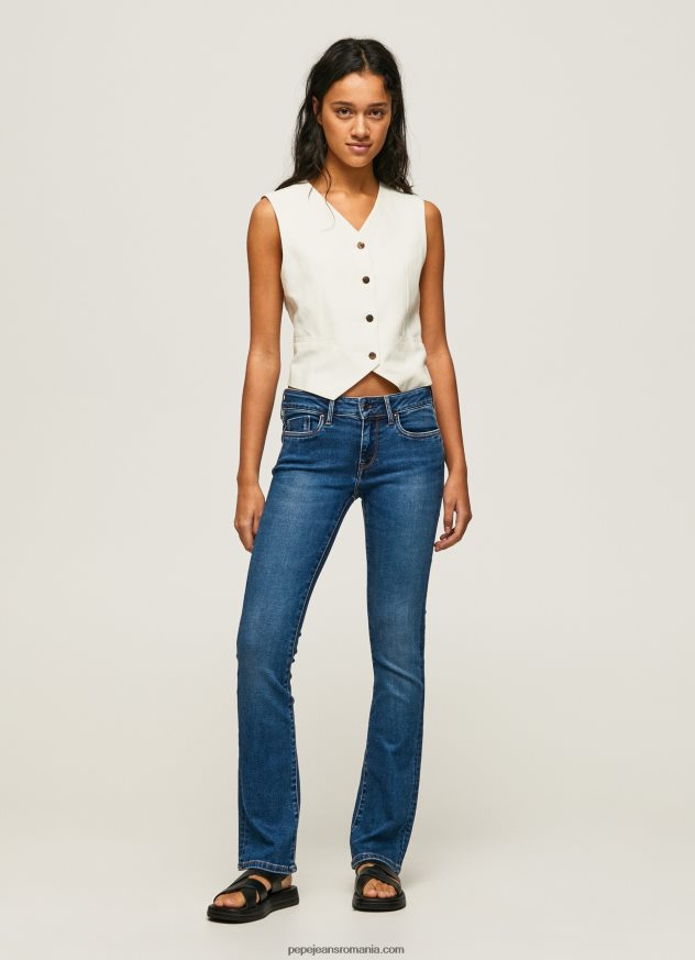 blugi piccadilly slim fit cu talie medie femei Pepe Jeans denim 6Z0R4671