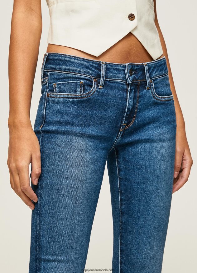 blugi piccadilly slim fit cu talie medie femei Pepe Jeans denim 6Z0R4671