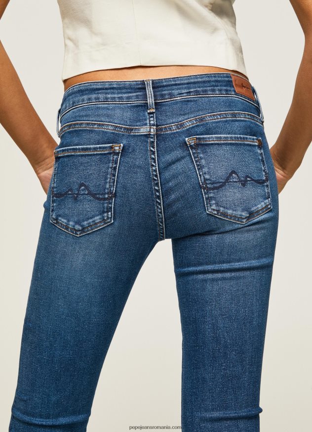 blugi piccadilly slim fit cu talie medie femei Pepe Jeans denim 6Z0R4671