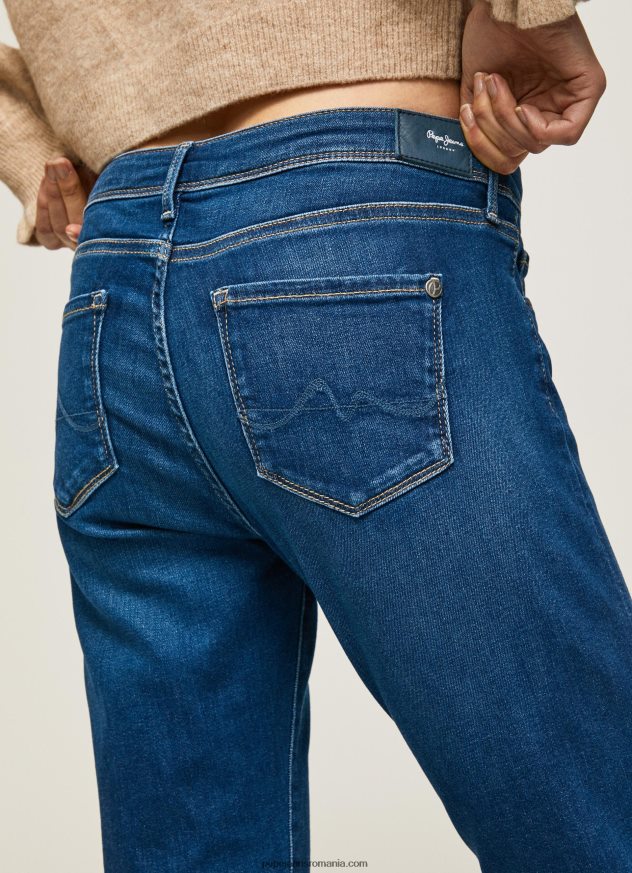 blugi skinny cu talie medie lola femei Pepe Jeans denim 6Z0R4639