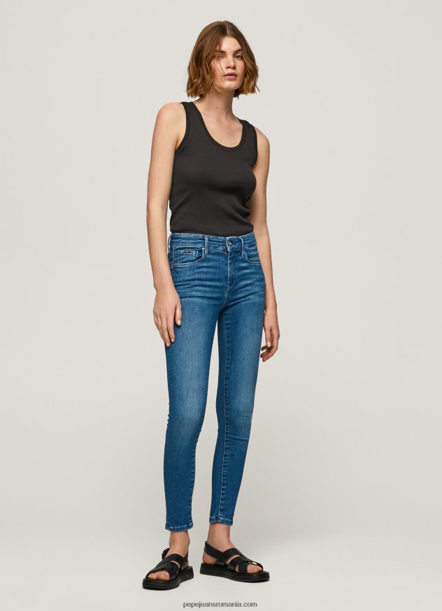 blugi skinny cu talie medie zoe femei Pepe Jeans denim 6Z0R4640