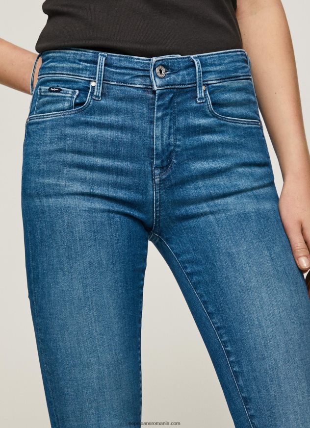 blugi skinny cu talie medie zoe femei Pepe Jeans denim 6Z0R4640