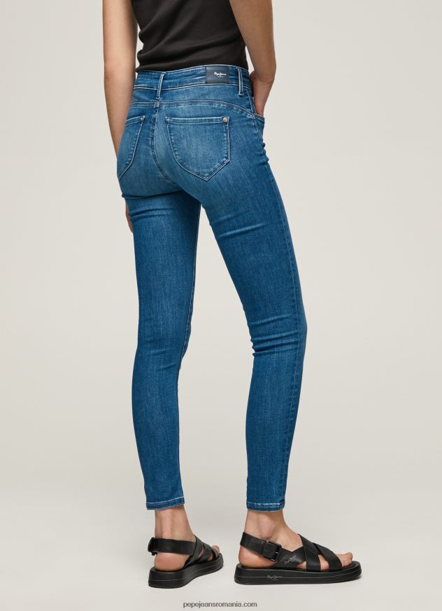 blugi skinny cu talie medie zoe femei Pepe Jeans denim 6Z0R4640