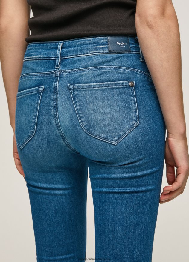 blugi skinny cu talie medie zoe femei Pepe Jeans denim 6Z0R4640