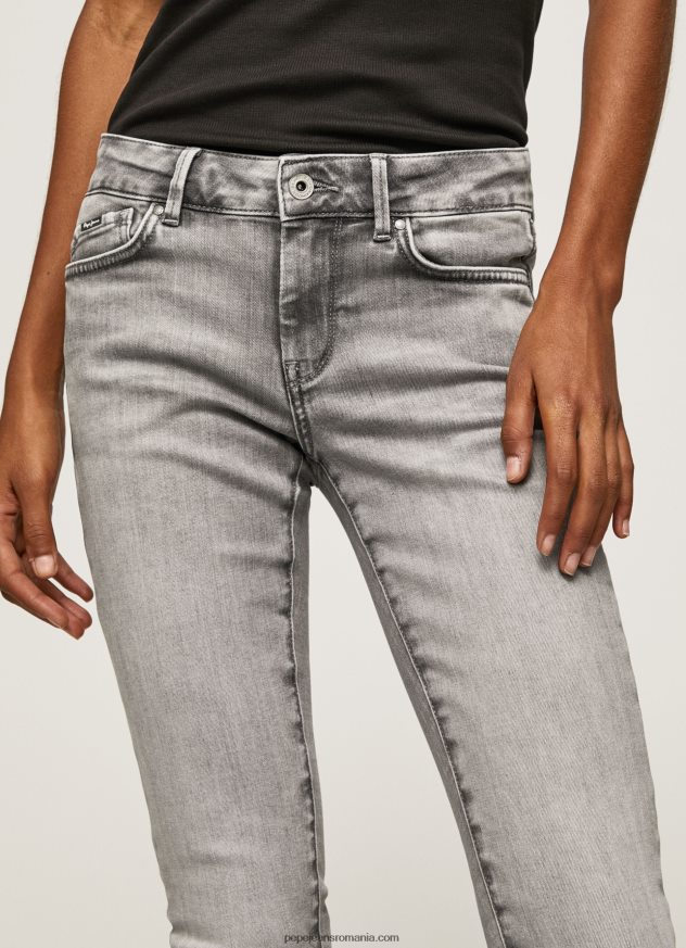 blugi skinny pixie cu talie medie femei Pepe Jeans denim 6Z0R4643