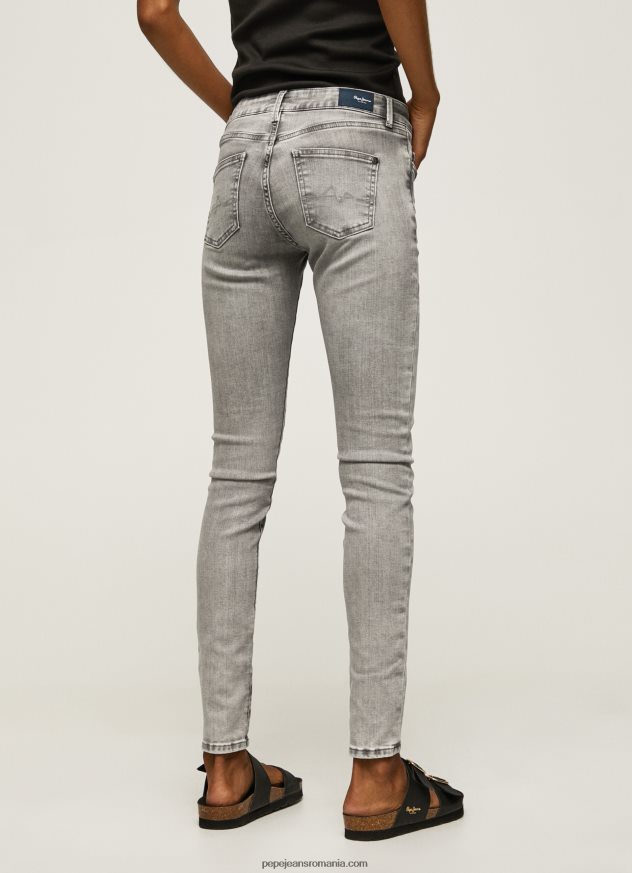 blugi skinny pixie cu talie medie femei Pepe Jeans denim 6Z0R4643