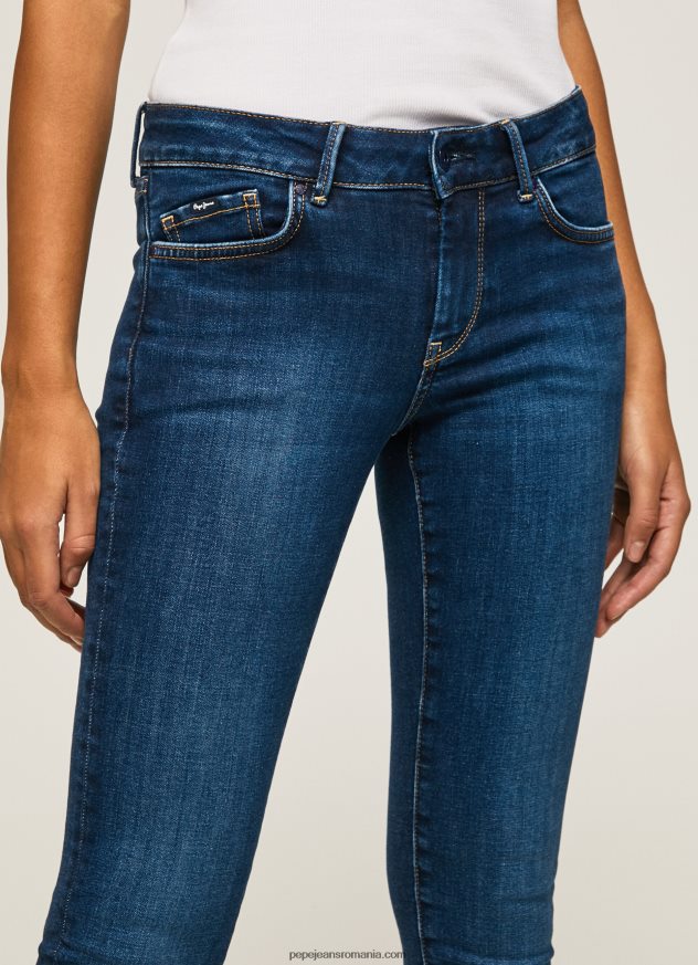 blugi skinny pixie cu talie medie femei Pepe Jeans denim 6Z0R4644