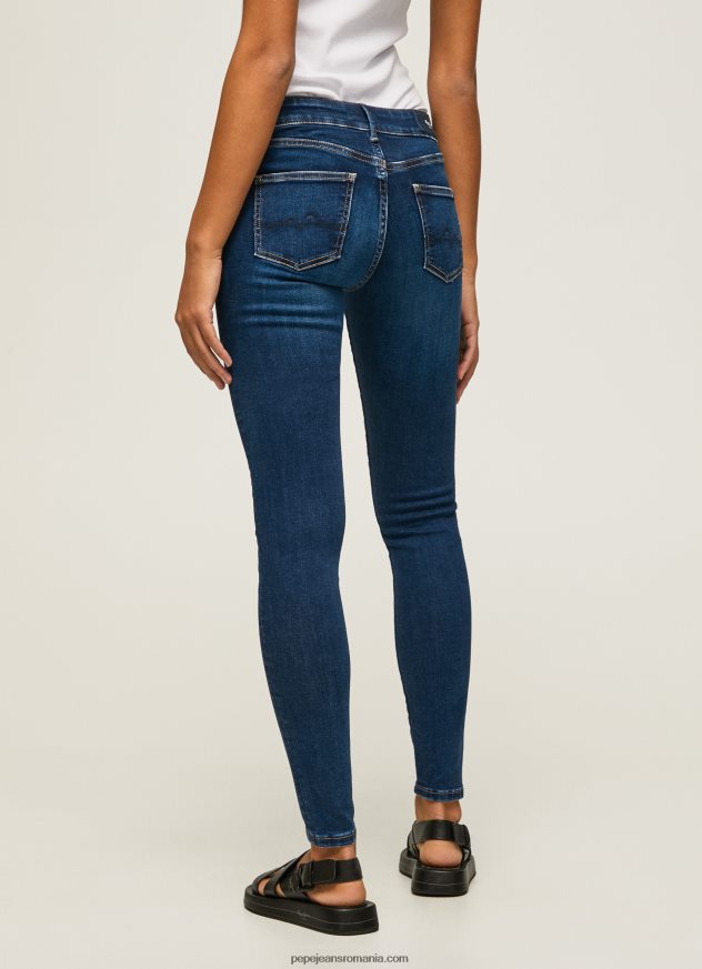 blugi skinny pixie cu talie medie femei Pepe Jeans denim 6Z0R4644