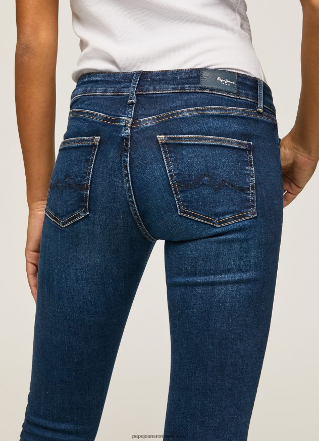 blugi skinny pixie cu talie medie femei Pepe Jeans denim 6Z0R4644