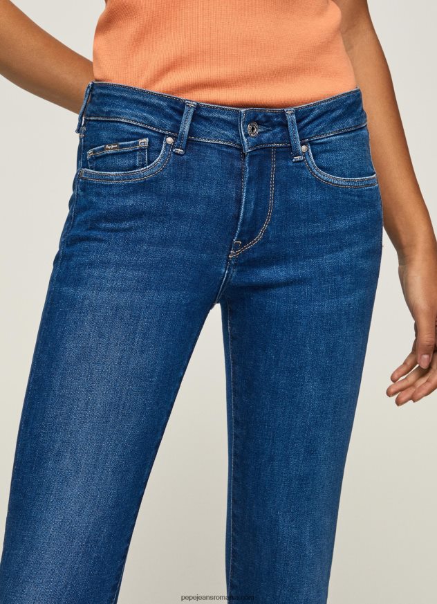 blugi skinny pixie cu talie medie femei Pepe Jeans denim 6Z0R4650
