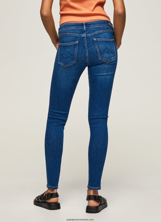 blugi skinny pixie cu talie medie femei Pepe Jeans denim 6Z0R4650