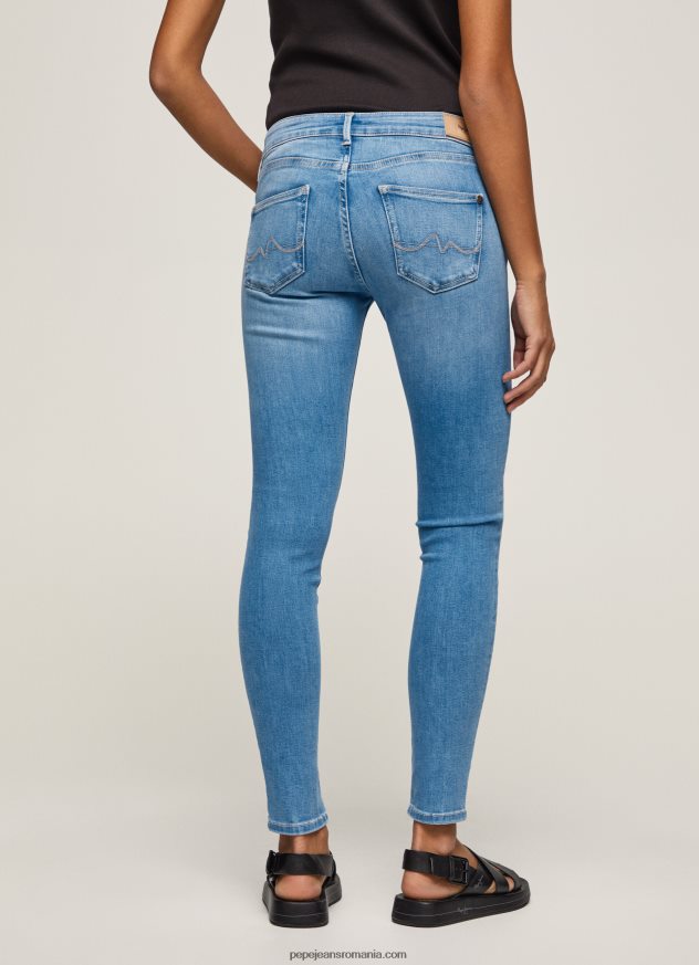 blugi skinny pixie cu talie medie femei Pepe Jeans denim 6Z0R4651