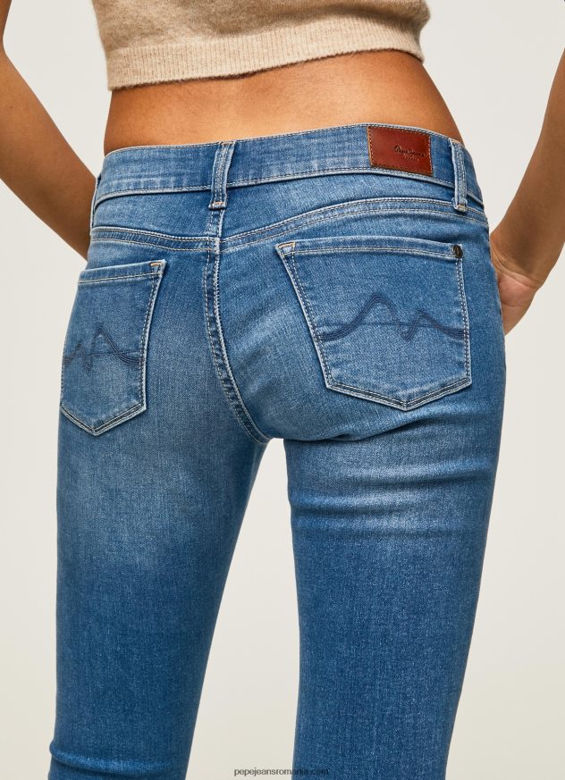 blugi skinny soho cu talie medie femei Pepe Jeans denim 6Z0R4648