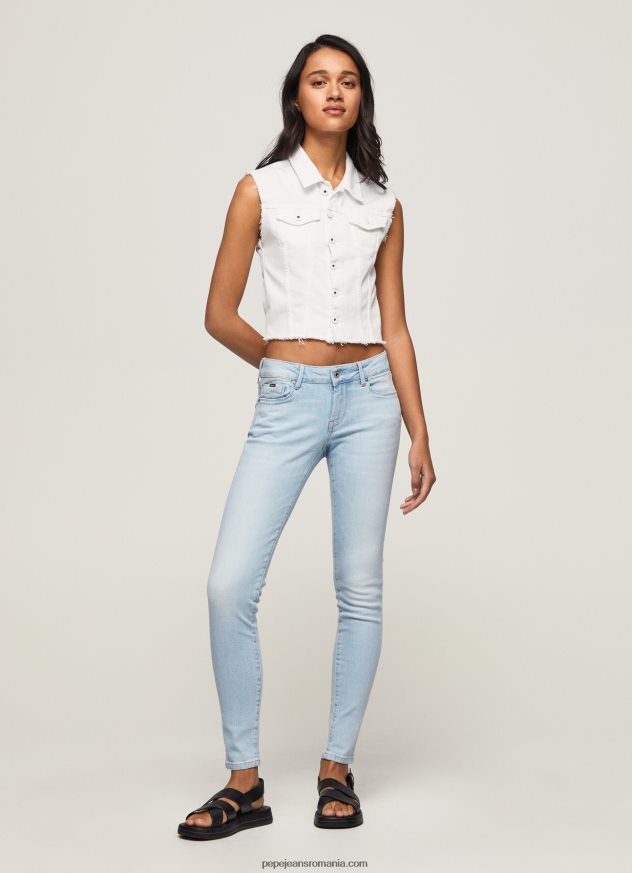 blugi skinny soho cu talie medie femei Pepe Jeans denim 6Z0R4653