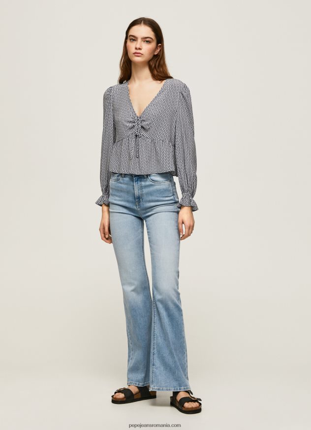 bluză cu logo imprimat peste tot femei Pepe Jeans multi 6Z0R46364