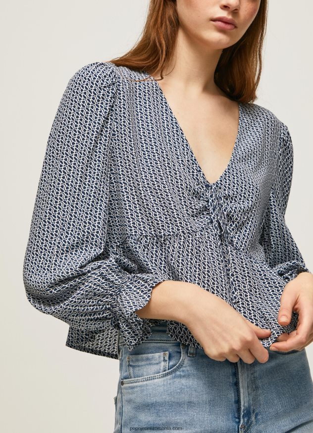 bluză cu logo imprimat peste tot femei Pepe Jeans multi 6Z0R46364