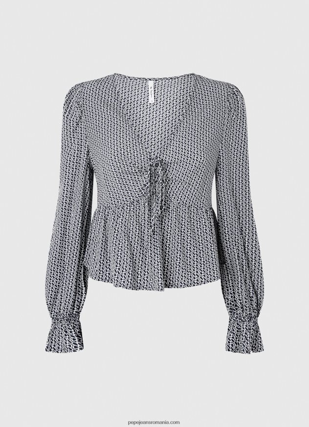 bluză cu logo imprimat peste tot femei Pepe Jeans multi 6Z0R46364