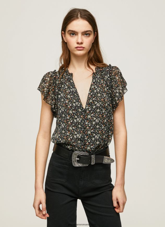 bluză din șifon cu imprimeu floral femei Pepe Jeans multi 6Z0R46367