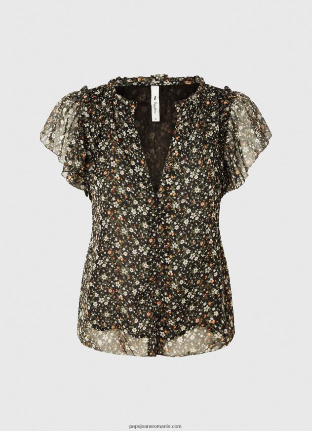 bluză din șifon cu imprimeu floral femei Pepe Jeans multi 6Z0R46367