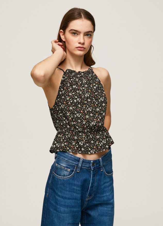 top cu imprimeu floral femei Pepe Jeans multi 6Z0R46366