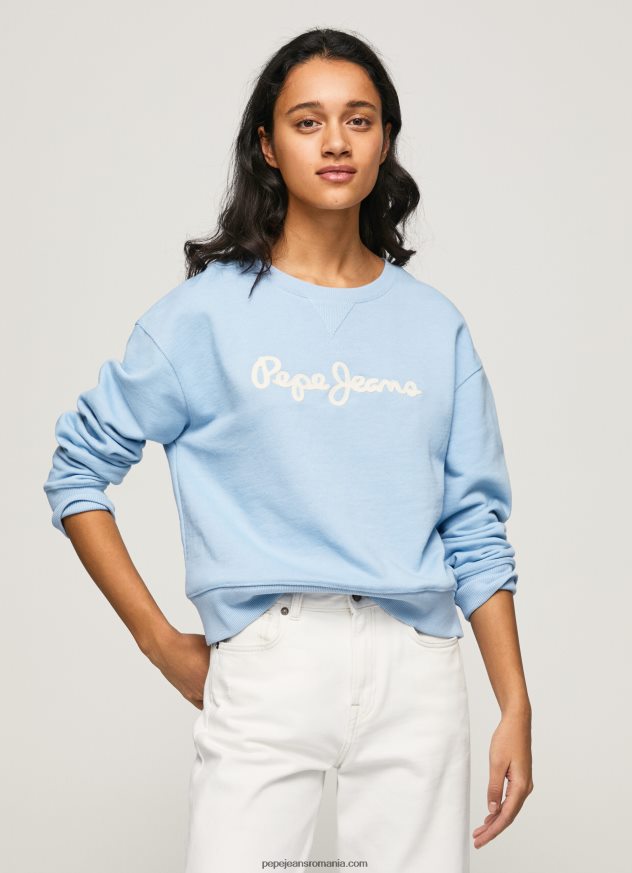 pulover cu logo imprimat femei Pepe Jeans dafin 6Z0R46275
