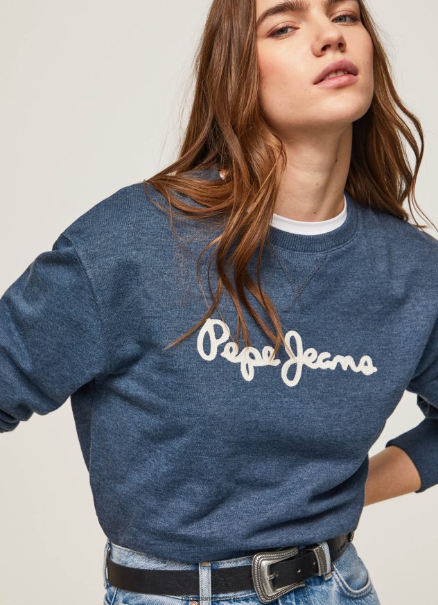 pulover cu logo imprimat femei Pepe Jeans dulwich 6Z0R46276
