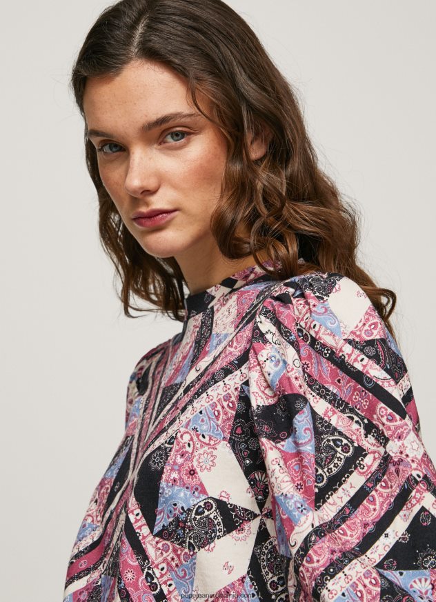 pulover din bumbac mozaic femei Pepe Jeans multi 6Z0R46277