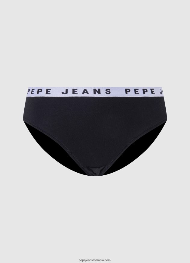 chiloți clasici cu logo imprimat femei Pepe Jeans alb 6Z0R46542