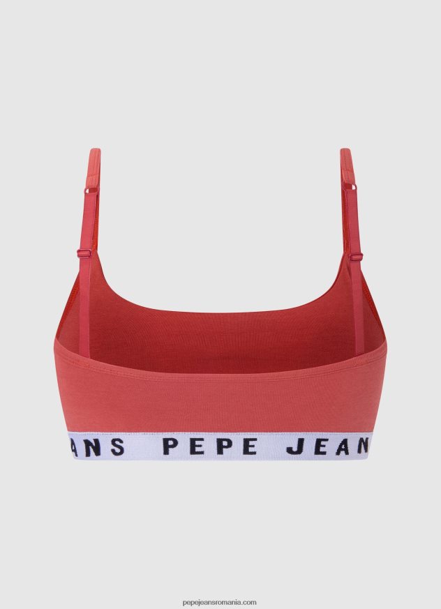 sutien sport solid str brlt femei Pepe Jeans studio roșu 6Z0R46570