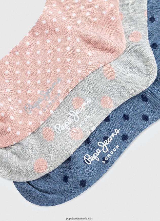 yara pachet de 3 șosete femei Pepe Jeans multi 6Z0R46557