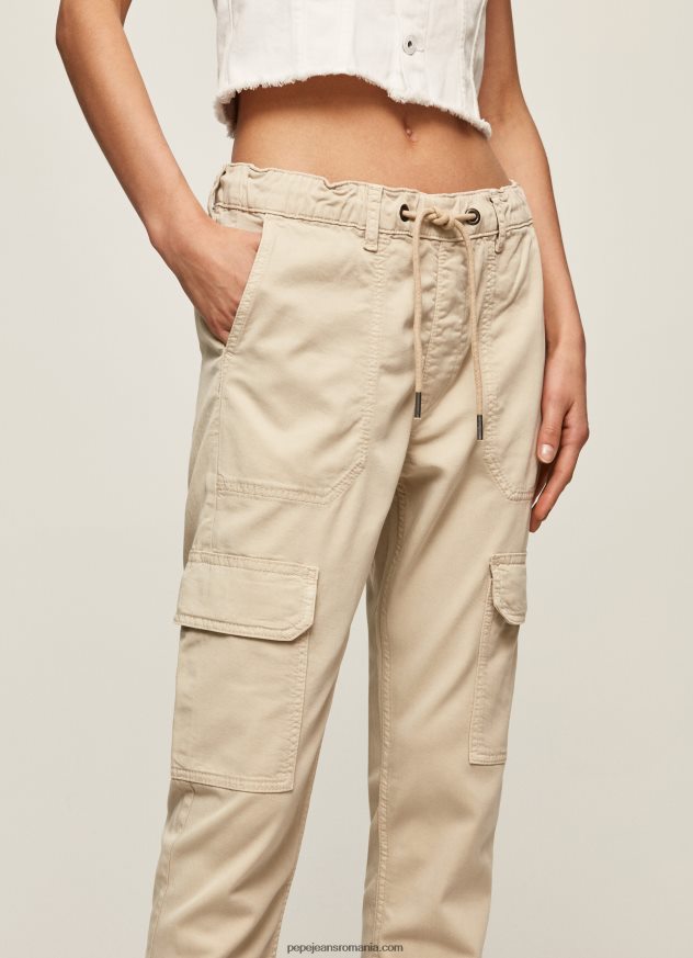 joggeri cargo noi de cruciada femei Pepe Jeans piatră 6Z0R46318