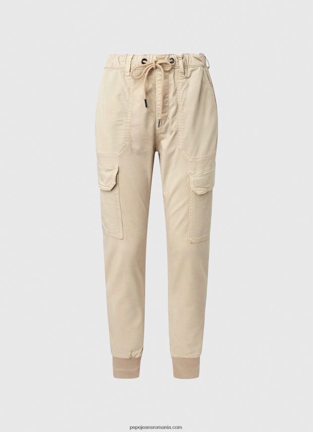 joggeri cargo noi de cruciada femei Pepe Jeans piatră 6Z0R46318