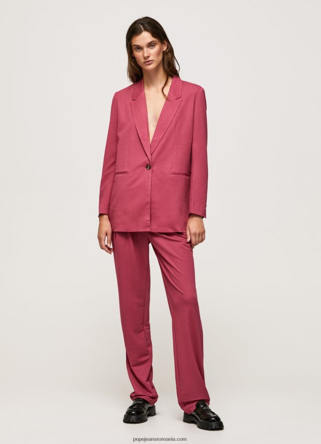 pantaloni chino curgatori femei Pepe Jeans fard de obraz închis 6Z0R46296