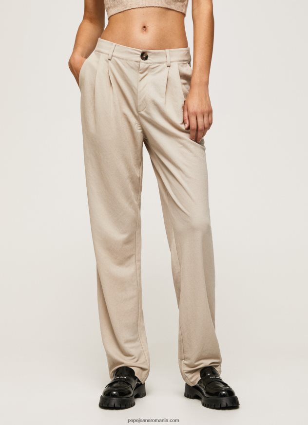 pantaloni chino curgatori femei Pepe Jeans piele de bivol 6Z0R46295