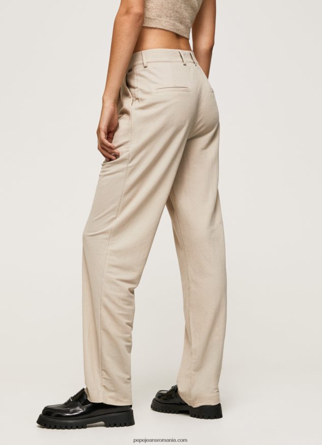 pantaloni chino curgatori femei Pepe Jeans piele de bivol 6Z0R46295