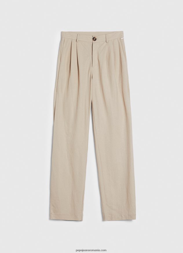 pantaloni chino curgatori femei Pepe Jeans piele de bivol 6Z0R46295