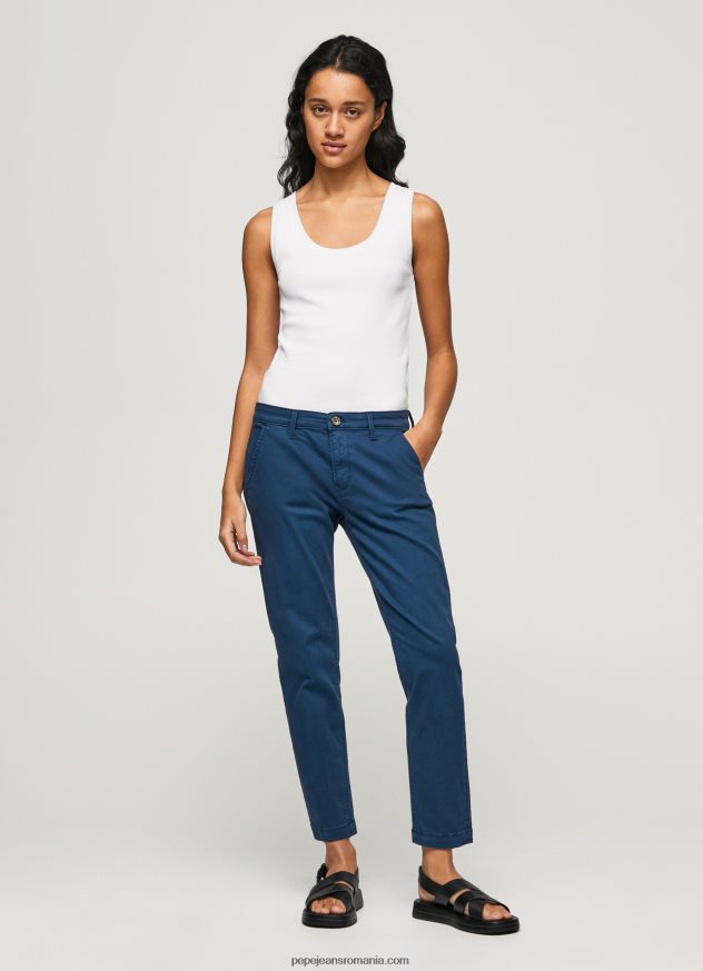 pantaloni chino regulati maura femei Pepe Jeans ocean 6Z0R46309