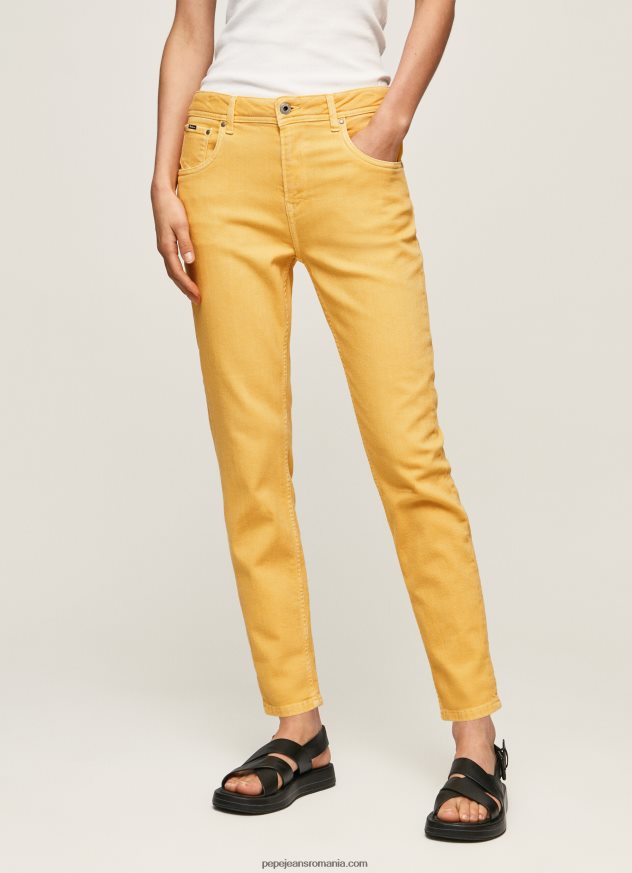 pantaloni cu 5 buzunare, cu croială relaxată femei Pepe Jeans strălucire 6Z0R46317