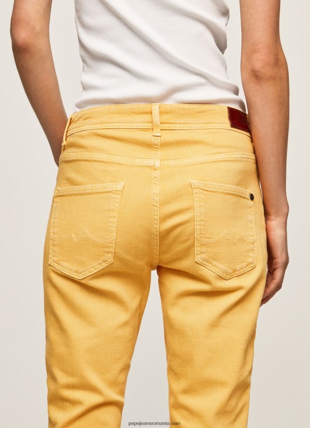 pantaloni cu 5 buzunare, cu croială relaxată femei Pepe Jeans strălucire 6Z0R46317